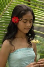 James Hamilton - Putu with flower