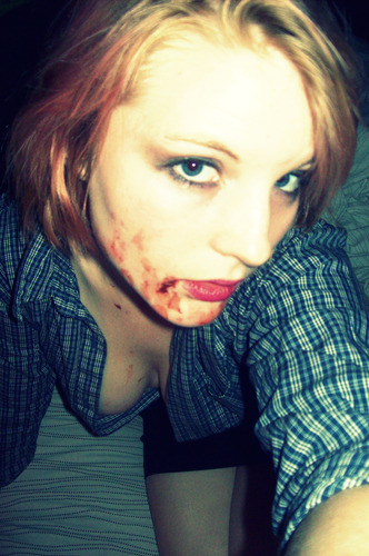 stephanie fenn - I love using fake blood as a prop