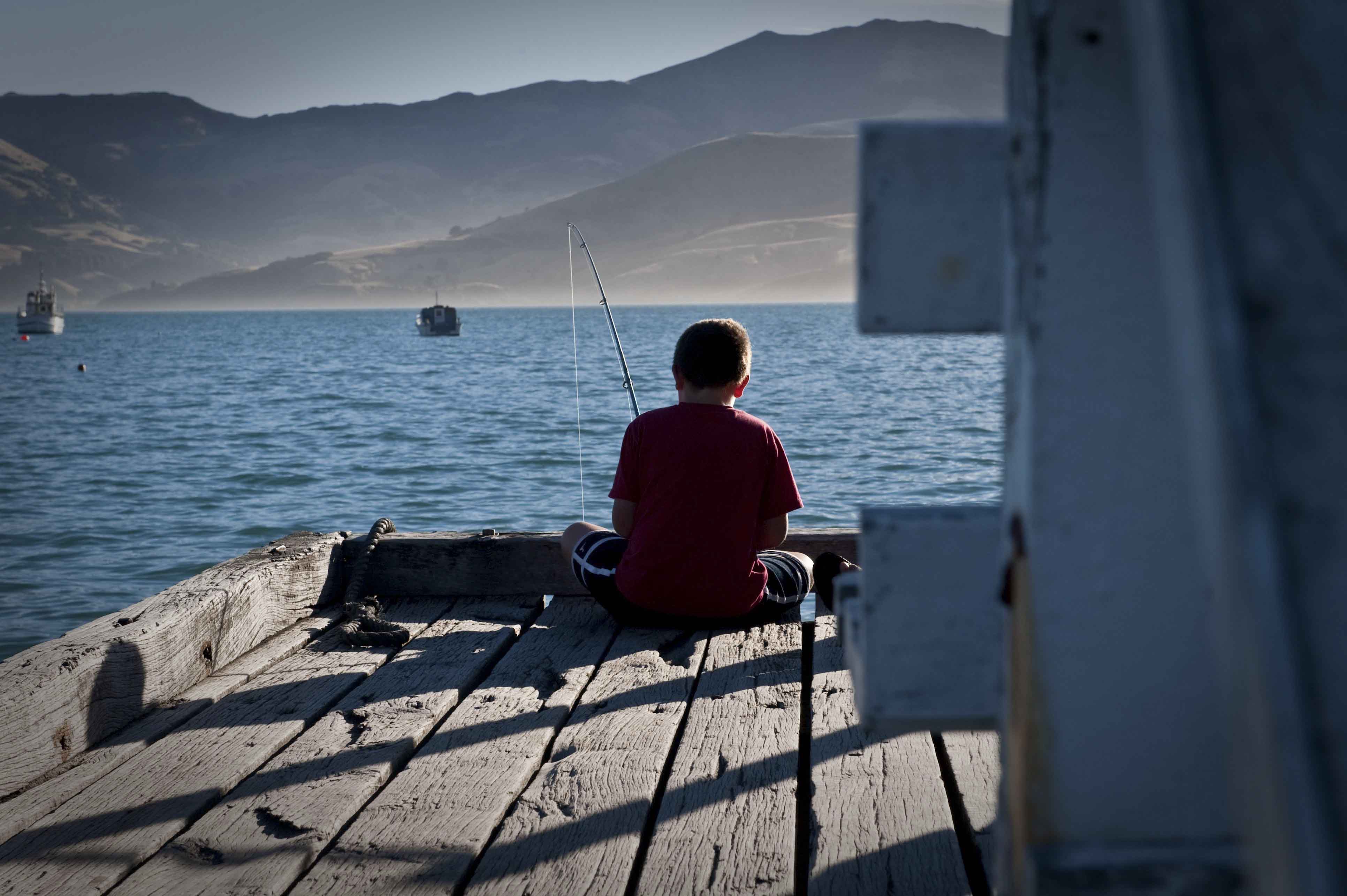 Richard Farnell - New Zealand boy fishing