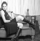 Molly - Black Dress and Boots