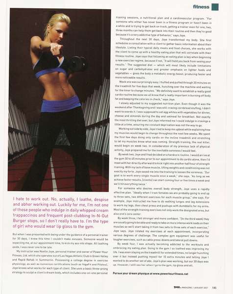 Noelle - Las Vegas 944's Magazine "Method Motivation"