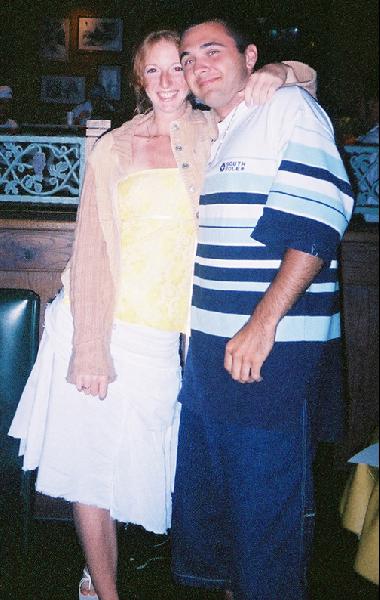 Paul Jackson - Me and girlfriend at restaurant