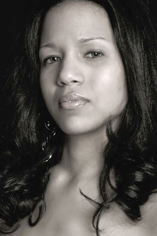 Dreamy - blak and white face