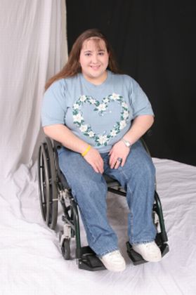 Miss Christie - Christie in her wheelchair