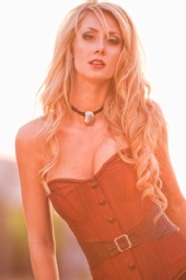 Kimberly - Red Bust Gore Corset