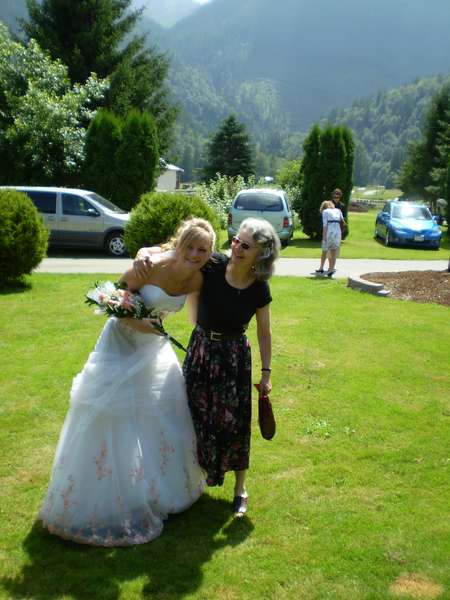Ashley Kennedy - me and my grandma at my wedding