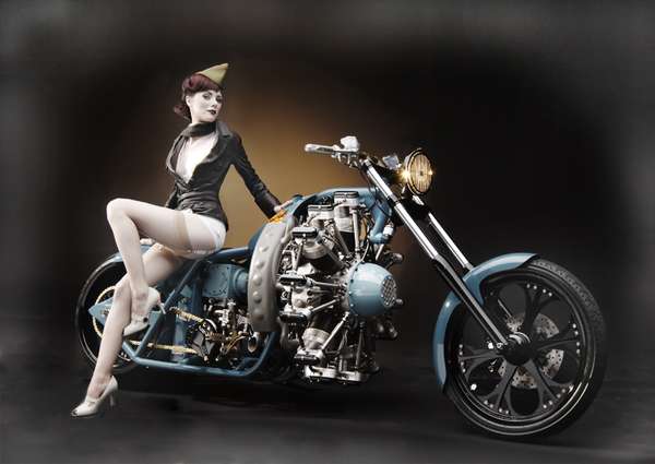 Candace Campbell - cover of the 2008 west coast choppers calender
