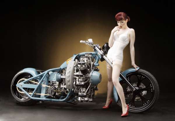 Candace Campbell - 2008 west coast choppers calender shoot
