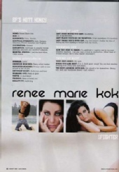 Renée - Elite Fighter Magazine, Jan. 2008 Edition