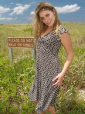 Brianne - Please do not walk on dunes!!!