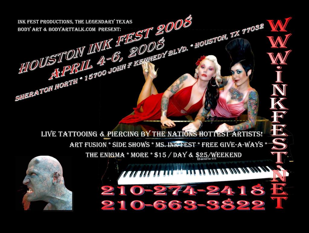 Mizuz Inkaholik - Houston Ink Fest Flyer