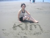 Kimberly - Relaxing on the beach sand