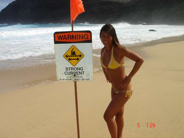 Marissa C - High Surf Advisory at Makapu'u, Honolulu Hawaii