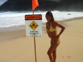 Marissa C - High Surf Advisory at Makapu'u, Honolulu Hawaii