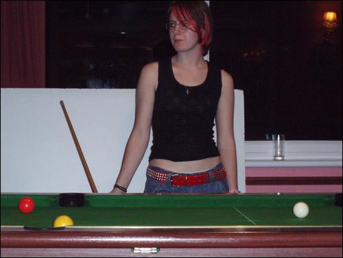 Lolly - Me playing pool