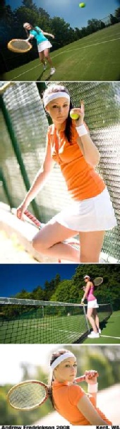 mishelli rae - first time playing tennis