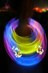 Chrystal null - Me wearing glowsticks