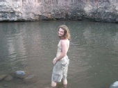 Mike - taking a dip