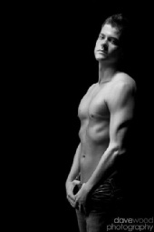 Nic - Black and white Shirtless