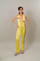 Alys McDonough - Alys in yellow pantsuit