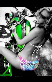 carolina model - biker shoot