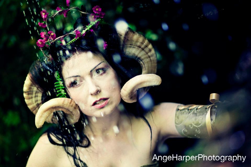 Druidess Of Midian - The Horned Goddess looks on..