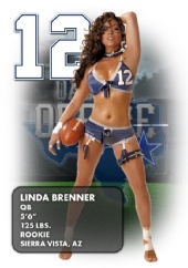 Linda B - LINGERIE FOOTBALL LEAGUE TRADING CARD