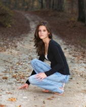 Kelsey Hendren - Modeling for my Prom