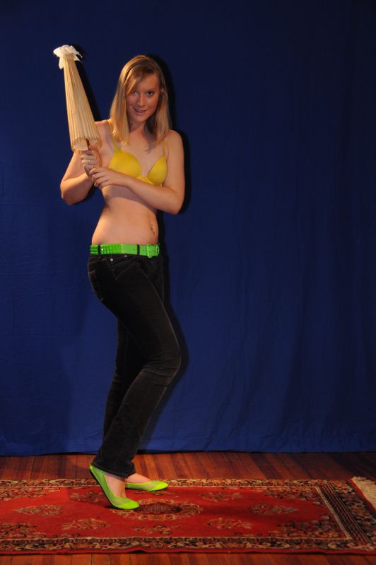 LJ - lime green outfit