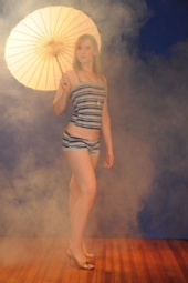 LJ - striped blue outfit
