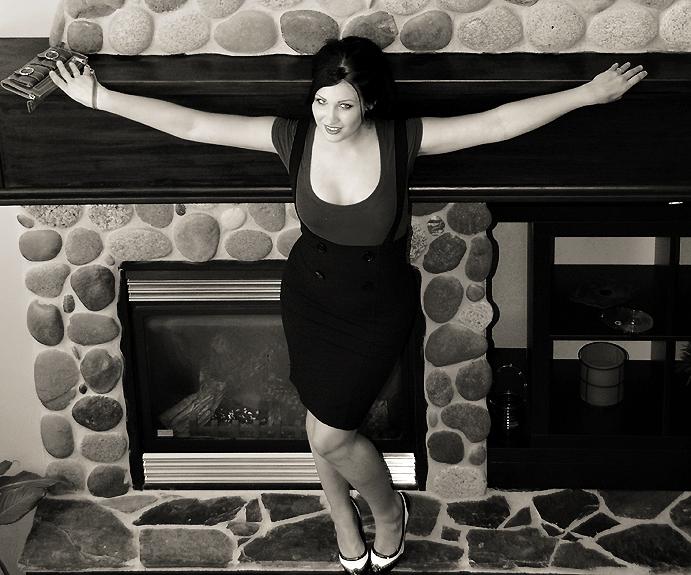 angela - fireplace