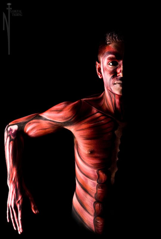 nads_uddin - body painting- Muscles