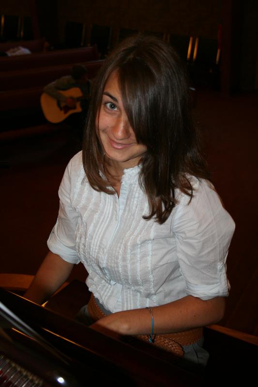 Olena - Playing Piano