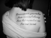 Coyeatta Vogel - Inspirational quote tattoo