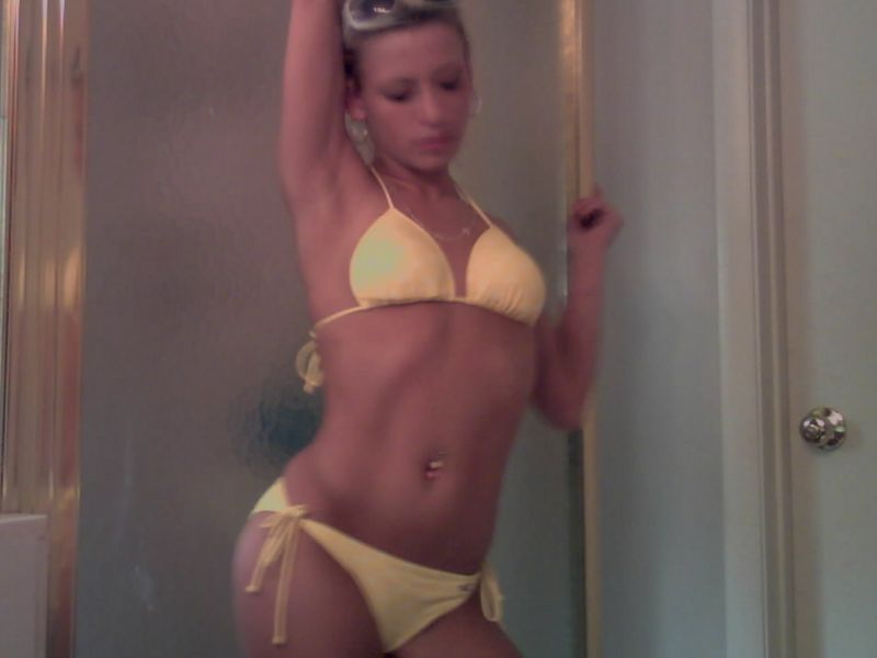 Amb - trying on swimsuit