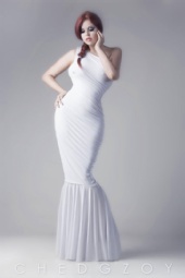 Lauren Langley - White dress