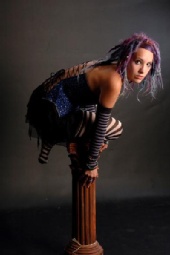 zauberin - stripey + corset