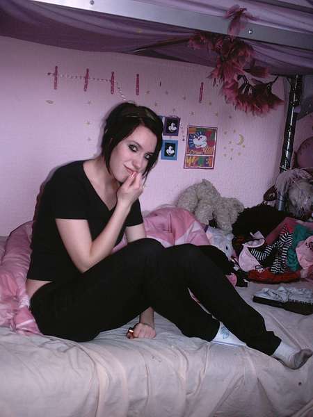 Danni - on the bed pose
