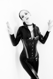 nikki_vamp - Black And White Catsuit