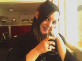 blackrose - posing at a new restaurant