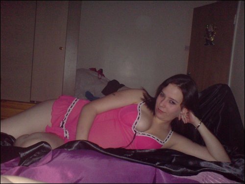 divalicious - me in see through pink babydoll outfit