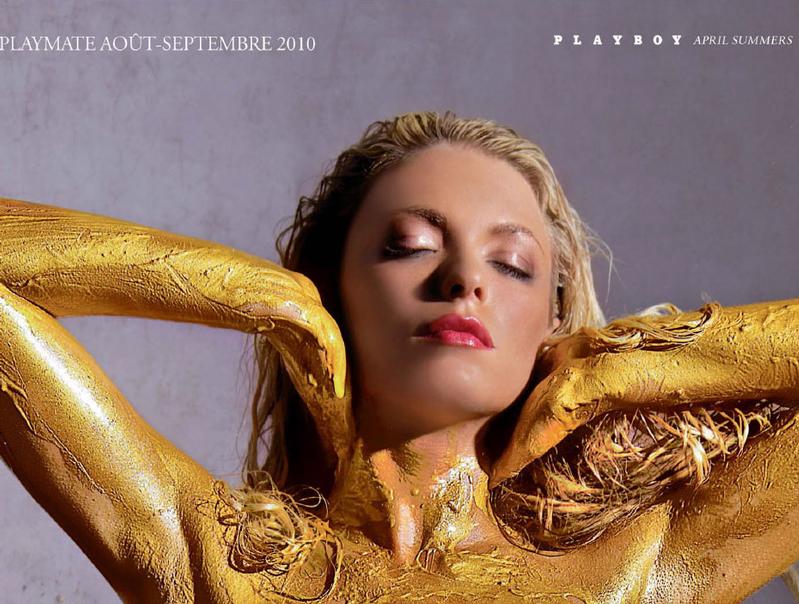 April Summers - Playboy France 104 Centerfold Poster