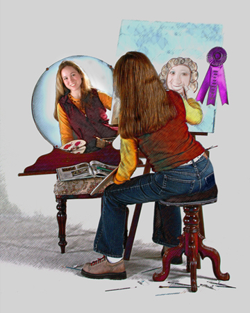 Ron - Self Portrait Norman Rockwell