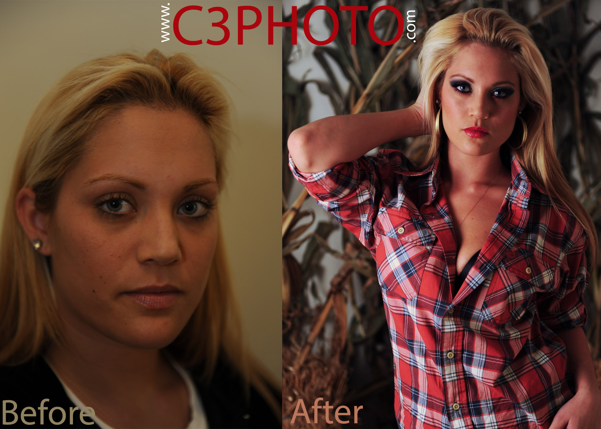 C3photo - before and after