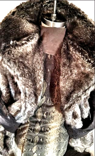 Marion G. Boyd - Faux Fur and dress by Marion G. Boyd