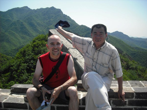 I am on the top with my french friend